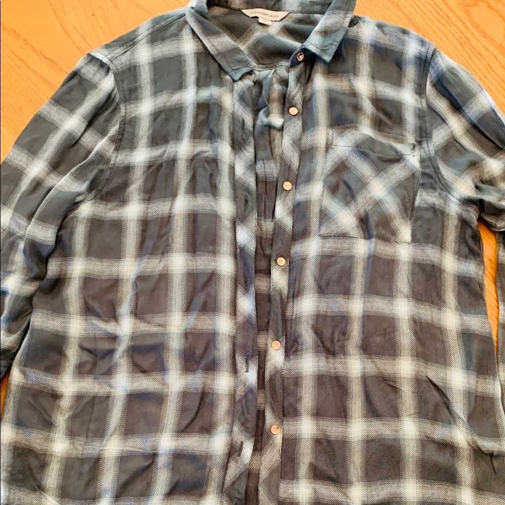 Calvin Klein flannel shirt size large